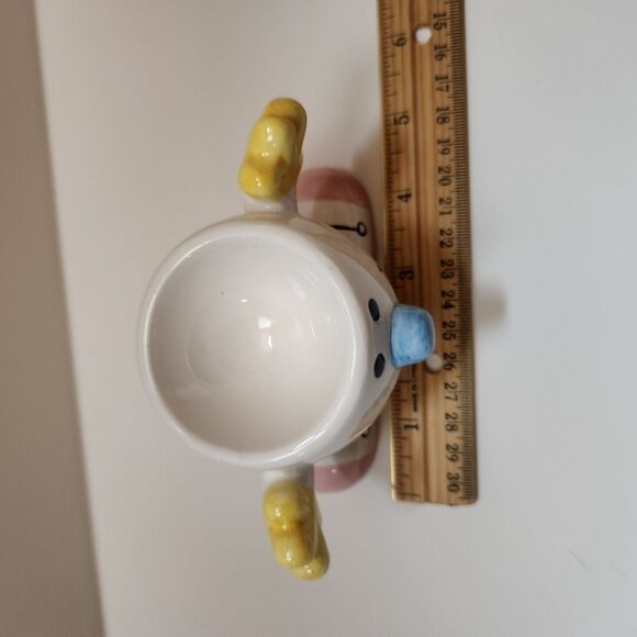 Egg Cup Smiley Face holder ceramic - Picture 7 of 9